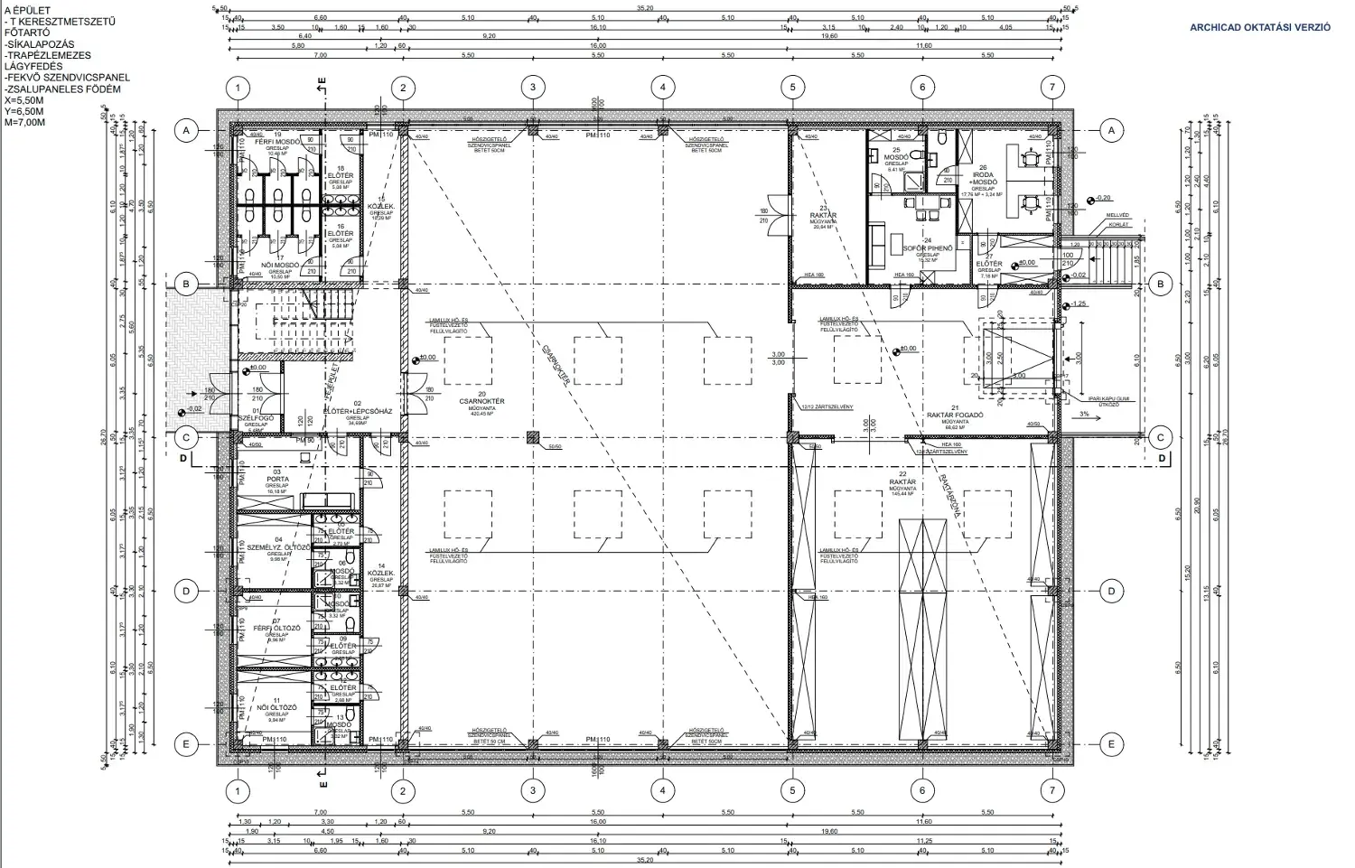 Industriehalle Konstruktionslehre