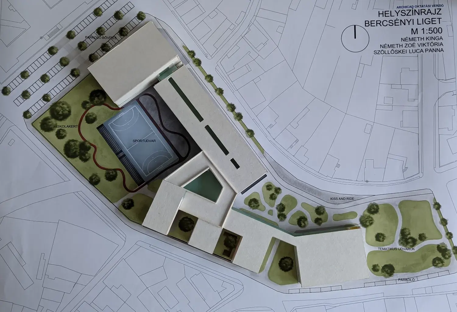 Schule Park Bercsényi